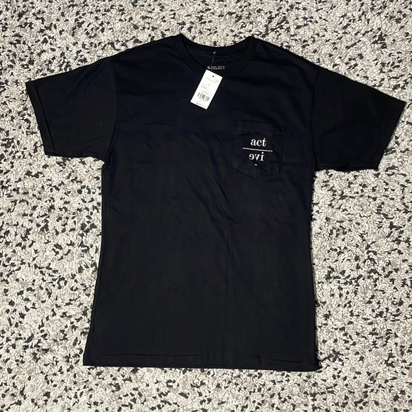 Active Ride Shop Short Sleeve Tee Shirt with Pocket —Small, Black, NWT - Picture 1 of 8